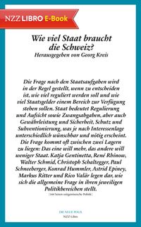 Wie viel Staat braucht die Schweiz? (E-Book)