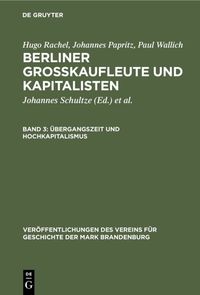Übergangszeit und Hochkapitalismus