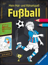 Mein Mal- und Rätselspaß: Fußball