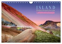 Island, Landmannalaugar: Regenbogenberge (Wandkalender 2027 DIN A4 quer), CALVENDO Monatskalender