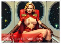Retro Space Girls - Spicy Galactic Fantasies (Wandkalender 2027 DIN A3 quer), CALVENDO Monatskalender