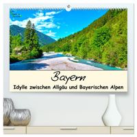 Bayern - Idylle zwischen Allgäu und Bayerischen Alpen (hochwertiger Premium Wandkalender 2027 DIN A2 quer), Kunstdruck in Hochglanz