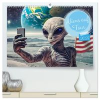 Aliens auf Tour (hochwertiger Premium Wandkalender 2027 DIN A2 quer), Kunstdruck in Hochglanz