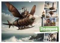 Steampunk - Die Welt der Leuchttürme (Wandkalender 2027 DIN A2 quer), CALVENDO Monatskalender