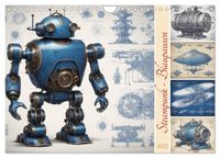 Steampunk - Blaupausen (Wandkalender 2027 DIN A4 quer), CALVENDO Monatskalender