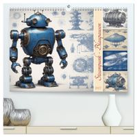 Steampunk - Blaupausen (hochwertiger Premium Wandkalender 2027 DIN A2 quer), Kunstdruck in Hochglanz