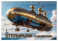 Steampunk Flugmaschinen (Tischkalender 2027 DIN A5 quer), CALVENDO Monatskalender