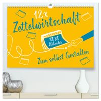 12 x Zettelwirtschaft - Bastelkalender (hochwertiger Premium Wandkalender 2027 DIN A2 quer), Kunstdruck in Hochglanz
