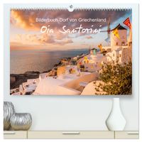 Oia Santorini - Bilderbuch-Dorf von Griechenland (hochwertiger Premium Wandkalender 2027 DIN A2 quer), Kunstdruck in Hochglanz