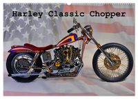 Harley Classic Chopper (Wandkalender 2027 DIN A2 quer), CALVENDO Monatskalender