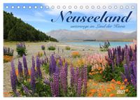 Neuseeland - unterwegs im Land der Kiwis (Tischkalender 2027 DIN A5 quer), CALVENDO Monatskalender