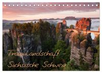 Traumlandschaft - Sächsische Schweiz (Tischkalender 2027 DIN A5 quer), CALVENDO Monatskalender