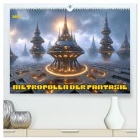 Metropolen der Fantasie (hochwertiger Premium Wandkalender 2027 DIN A2 quer), Kunstdruck in Hochglanz