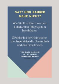 Satt und sauber. Mehr nicht?