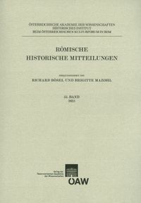Römische Historische Mitteilungen, Band 55 (2013)