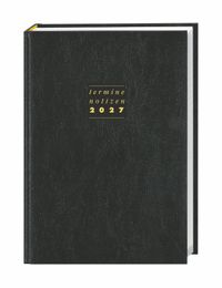 Terminer A5, Leder schwarz 2027