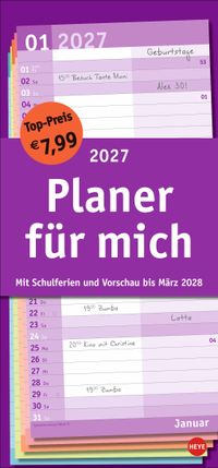 Basic Planer für mich 2027