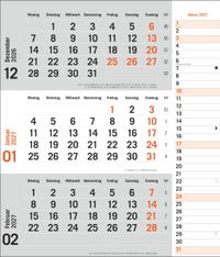 times&more 3-Monatsplaner, orange 2027