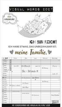 Visual Words Familienplaner 2027