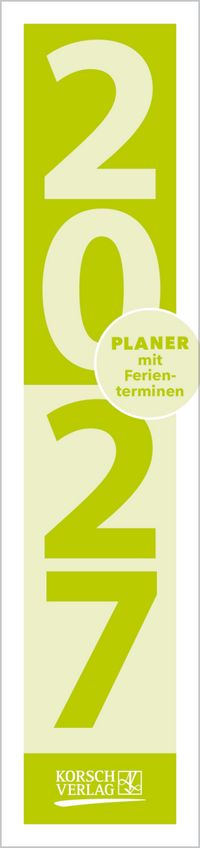 Streifenplaner Compact Grün 2027