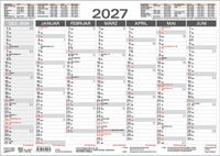 Tafelkalender A4 "Stabil" 2027