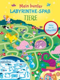 Mein bunter Labyrinthe-Spaß: Tiere
