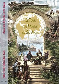 Jules Verne-Kalender 2026 - Reise um die Erde in 80 Tagen