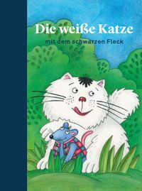 Die weiße Katze mit dem schwarzen Fleck