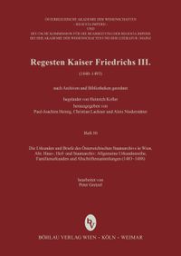 Die Urkunden und Briefe des Österreichischen Staatsarchivs in Wien