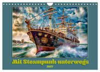 Mit Steampunk unterwegs (Wandkalender 2027 DIN A4 quer), CALVENDO Monatskalender
