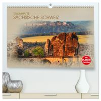 Traumhafte Sächsische Schweiz (hochwertiger Premium Wandkalender 2027 DIN A2 quer), Kunstdruck in Hochglanz