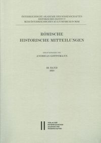 Römische Historische Mitteilungen, Band 60 (2018)