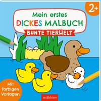 Mein erstes dickes Malbuch ab 2 – Bunte Tierwelt