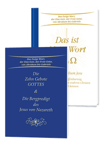 Set Taschenbuch Das ist Mein Wort - Die Zehn Gebote Gottes und Die Bergpredigt des Jesus von Nazareth