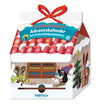 TRÖTSCH – Adventskalender Haus "Der kleine Maulwurf " | Weihnachtskalender mit 24 kleinen Beschäftigungsbüchern