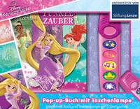 Disney Prinzessinnen - Funkelzauber - Pappbilderbuch mit Taschenlampe und Pop-ups - Bilderbuch mit 5 tollen Geräuschen
