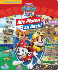 PAW Patrol - Alle Pfoten an Deck! - Verrückte Such-Bilder, groß - Wimmelbuch - Pappbilderbuch mit wattiertem Umschlag